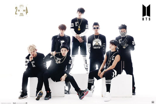 BTS - Black And White Poster, Plakat, 91.5 × 61 cm