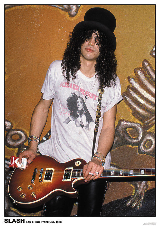 Slash - San Diego University 1988 Poster, Plakat, 59.4 × 84.1 cm