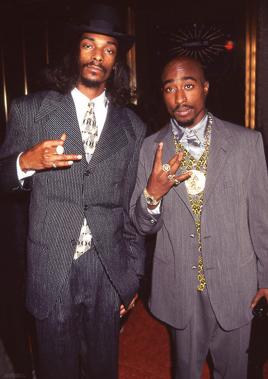 Snoop Dogg & Tupac - Suits Poster, Plakat, 59.4 × 84.1 cm