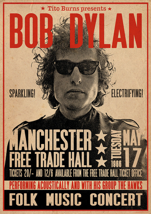 Bob Dylan - Poster Poster, Plakat, 59.4 × 84.1 cm
