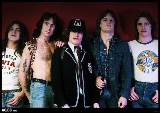 AC/DC - 70s Group Poster, Plakat, 84.1 × 59.4 cm