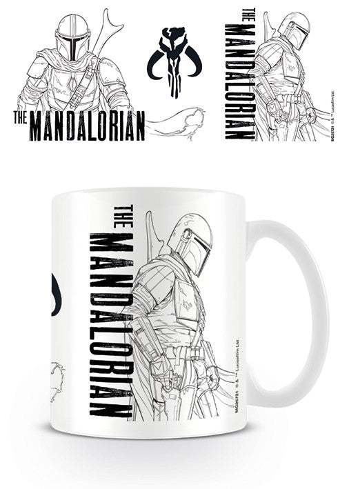 Tasse Star Wars: The Mandalorian - Line Art, 0,3 l
