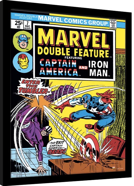 Captain America Gerahmte Poster, Bilder, 34.3 × 44.5 cm