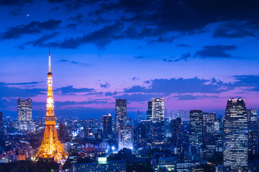 Leinwand Poster, Bilder Tokyo night view, Takao Kataoka, 90 × 60 cm