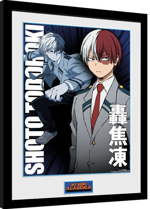 My Hero Academia - Shoto Todorki Gerahmte Poster, Bilder, 34 × 44.2 cm