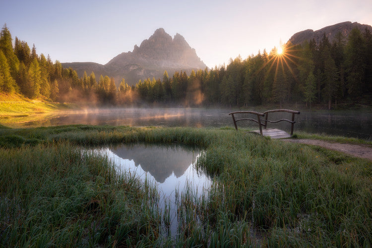 Leinwand Poster, Bilder Morning Silence, Daniel Fleischhacker, 90 × 60 cm