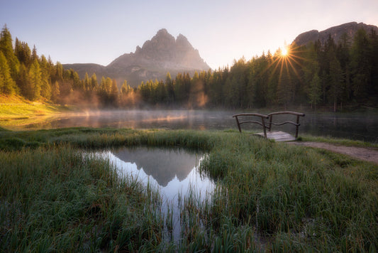 Leinwand Poster, Bilder Morning Silence, Daniel Fleischhacker, 90 × 60 cm