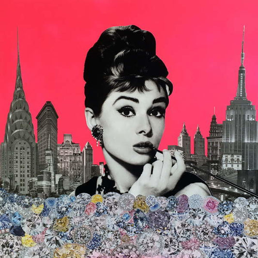 Leinwand Poster, Bilder Audrey Hepburn, 2015,, Storno, Anne, 70 × 70 cm