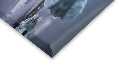 Leinwand Poster, Bilder The Glacier Lagoon, Andreas Wonisch, 70 × 40 cm