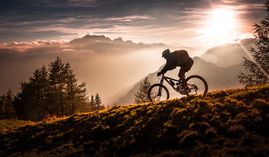 Leinwand Poster, Bilder Golden hour biking, Sandi Bertoncelj, 85 × 50 cm