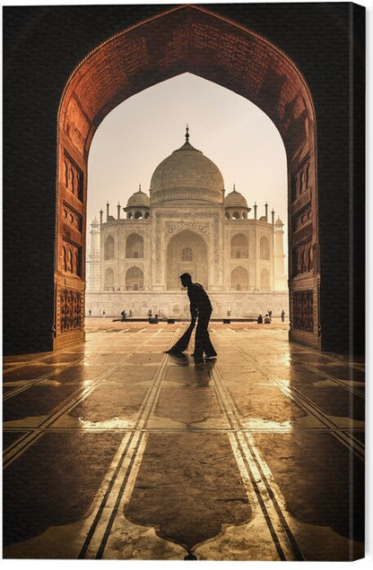 Leinwand Poster, Bilder taj mahal cleaner, Pavol Stranak, 40 × 60 cm