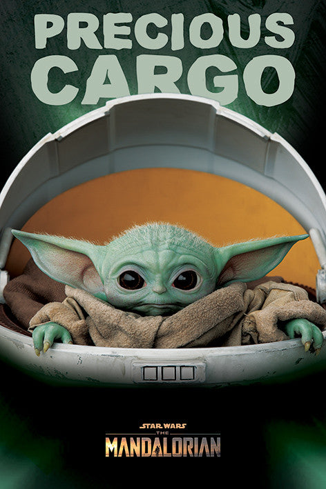 Star Wars: The Mandalorian - Precious Cargo (Baby Yoda) Poster, Plakat, 61 × 91.5 cm