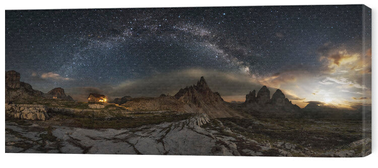 Leinwand Poster, Bilder Galaxy Dolomites, Ivan Pedretti, 65 × 30 cm