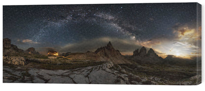 Leinwand Poster, Bilder Galaxy Dolomites, Ivan Pedretti, 65 × 30 cm