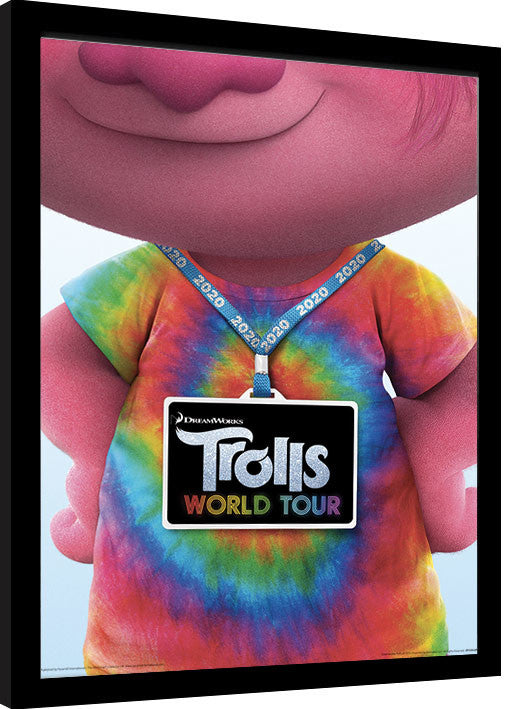 Trolls World Tour - Backstage Pass Gerahmte Poster, Bilder, 34.3 × 44.5 cm