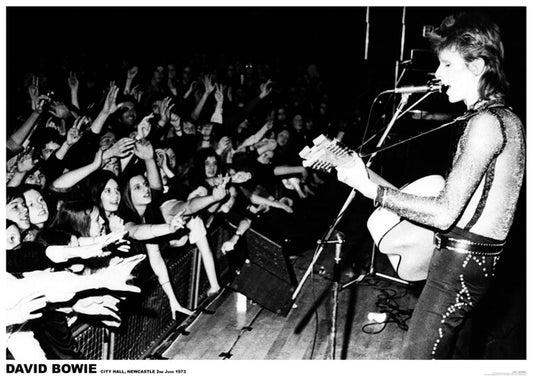 David Bowie - Newcastle 1972 Poster, Plakat, 84.1 × 59.4 cm