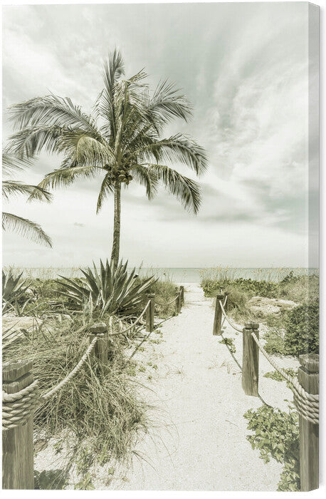 Leinwand Poster, Bilder Path to the beach | Vintage, Melanie Viola, 40 × 60 cm