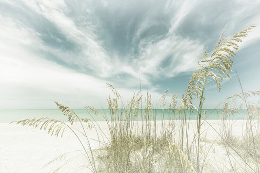 Leinwand Poster, Bilder Heavenly calmness on the beach | Vintage, Melanie Viola, 90 × 60 cm