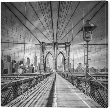 Leinwand Poster, Bilder NEW YORK CITY Brooklyn Bridge, Melanie Viola, 60 × 60 cm