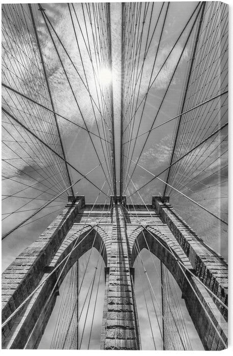 Leinwand Poster, Bilder NEW YORK CITY Brooklyn Bridge in Detail, Melanie Viola, 40 × 60 cm