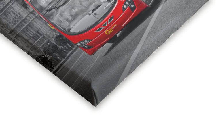 Leinwand Poster, Bilder LONDON Houses Of Parliament & Red Bus, Melanie Viola, 40 × 60 cm
