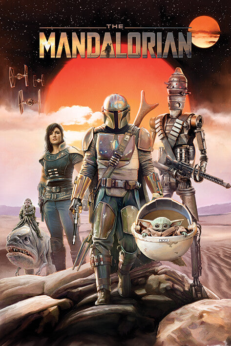 Star Wars - The Mandalorian - Group Poster, Plakat, 61 × 91.5 cm