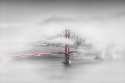 Leinwand Poster, Bilder Foggy Golden Gate Bridge | colorkey, Melanie Viola, 60 × 40 cm