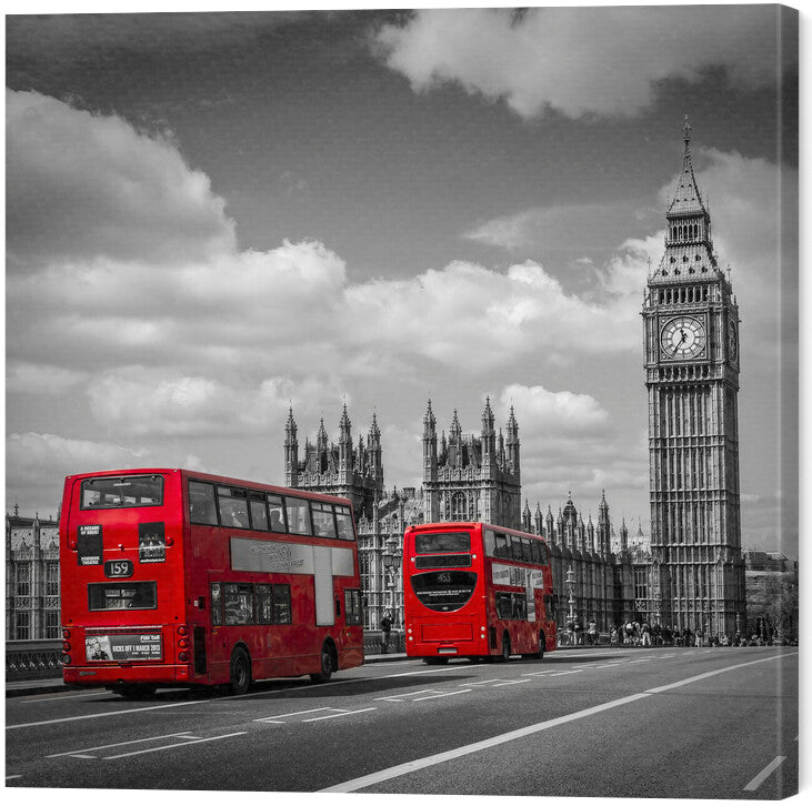 Leinwand Poster, Bilder Typical London, Melanie Viola, 60 × 60 cm