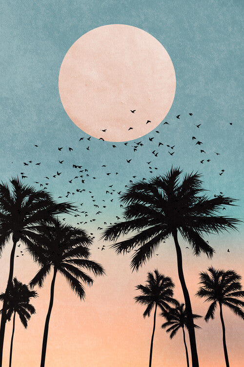 Leinwand Poster, Bilder Sunrise, Kubistika, 60 × 90 cm