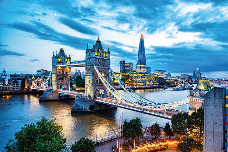 London - Tower Bridge Poster, Plakat, 91.5 × 61 cm