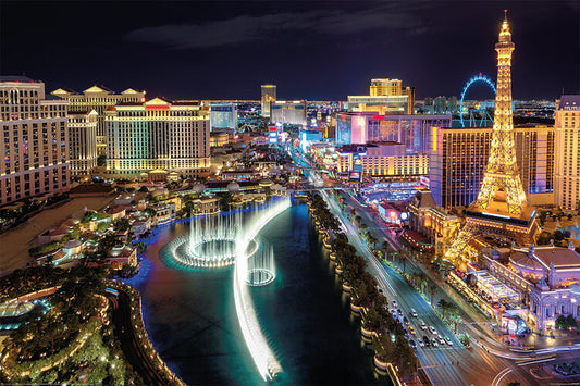 Las Vegas - Aerial View Poster, Plakat, 91.5 × 61 cm