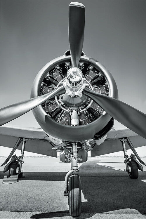 Das Flugzeug - Propeller Poster, Plakat, 61 × 91.5 cm