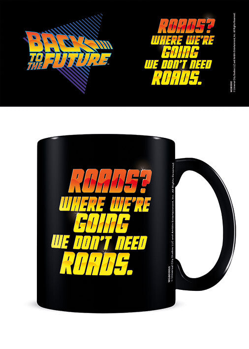 Tasse Zurück in die Zukunft - We Don't Need Roads, 0,3 l