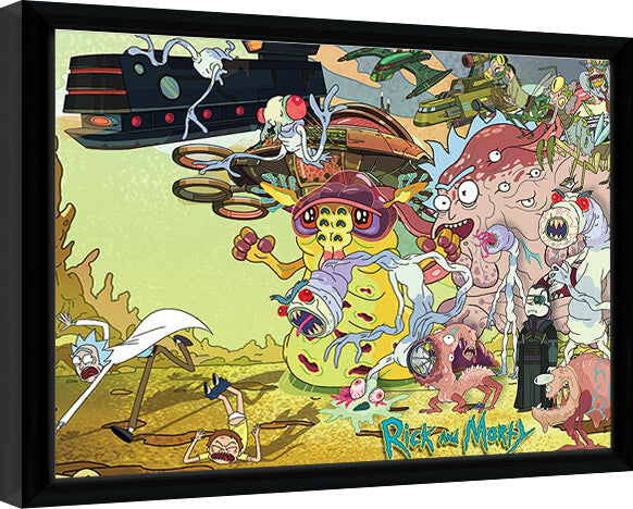 Rick and Morty Gerahmte Poster, Bilder, 40 × 30 cm