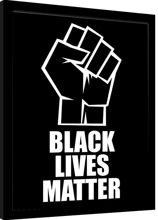 Black Lives Matter - Fist Gerahmte Poster, Bilder, 34.3 × 44.5 cm
