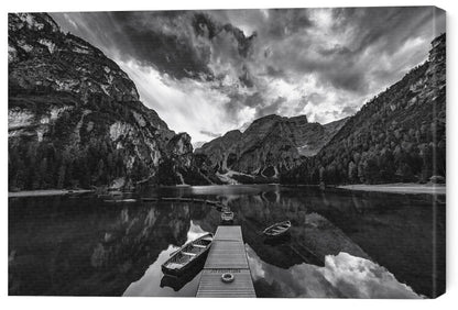 Leinwand Poster, Bilder Braies' shades of grey, Marco Tagliarino, 60 × 40 cm