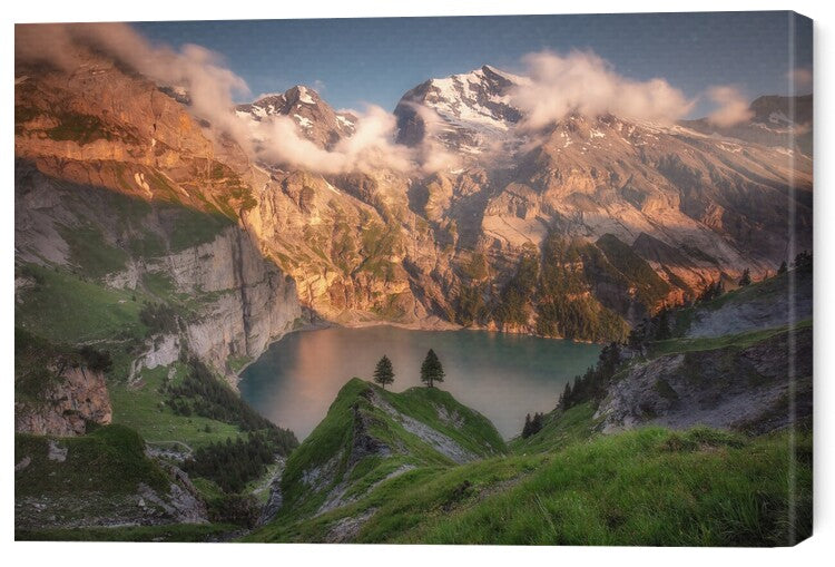 Leinwand Poster, Bilder Oeschinensee, Richard Beresford Harris, 60 × 40 cm