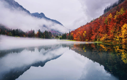 Leinwand Poster, Bilder Autumn reflections, Ales Krivec, 85 × 55 cm