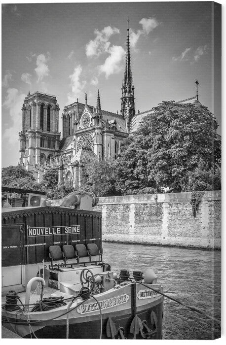 Leinwand Poster, Bilder PARIS Cathedral Notre-Dame | monochrome, Melanie Viola, 40 × 60 cm